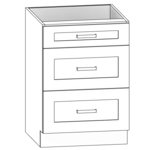 Drawer cabinet, 3 drawers