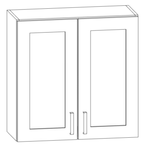 Wall Cabinet - standard, 30" high, 2 door