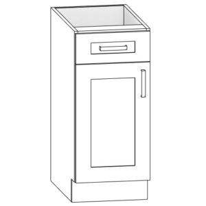 Standard cabinet, 1 door, 1 drawer